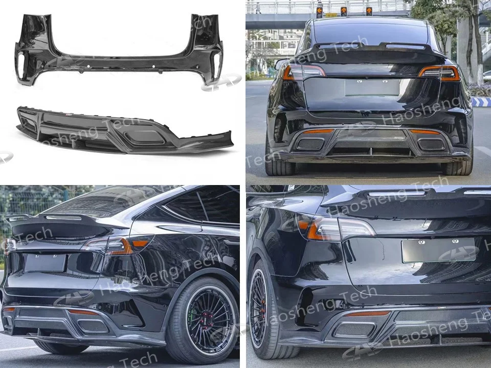 ألياف الكربون CMST لملحقات الطراز Y، المصدات، الناشرون، التنانير الجانبية، المصدات، الجناح الخلفي، مجموعات الجسم، لـ