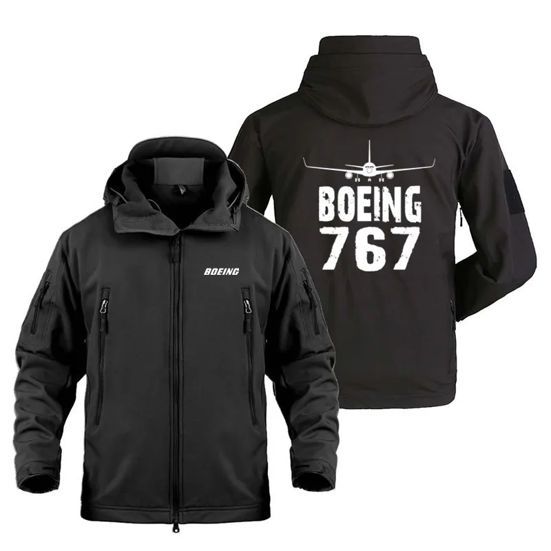 Flight Outdoor Military Tactical Shark Skin Man Coats Fleece Warm SoftShell Boeing 767 Pilots Aviation Aircraft Jackets