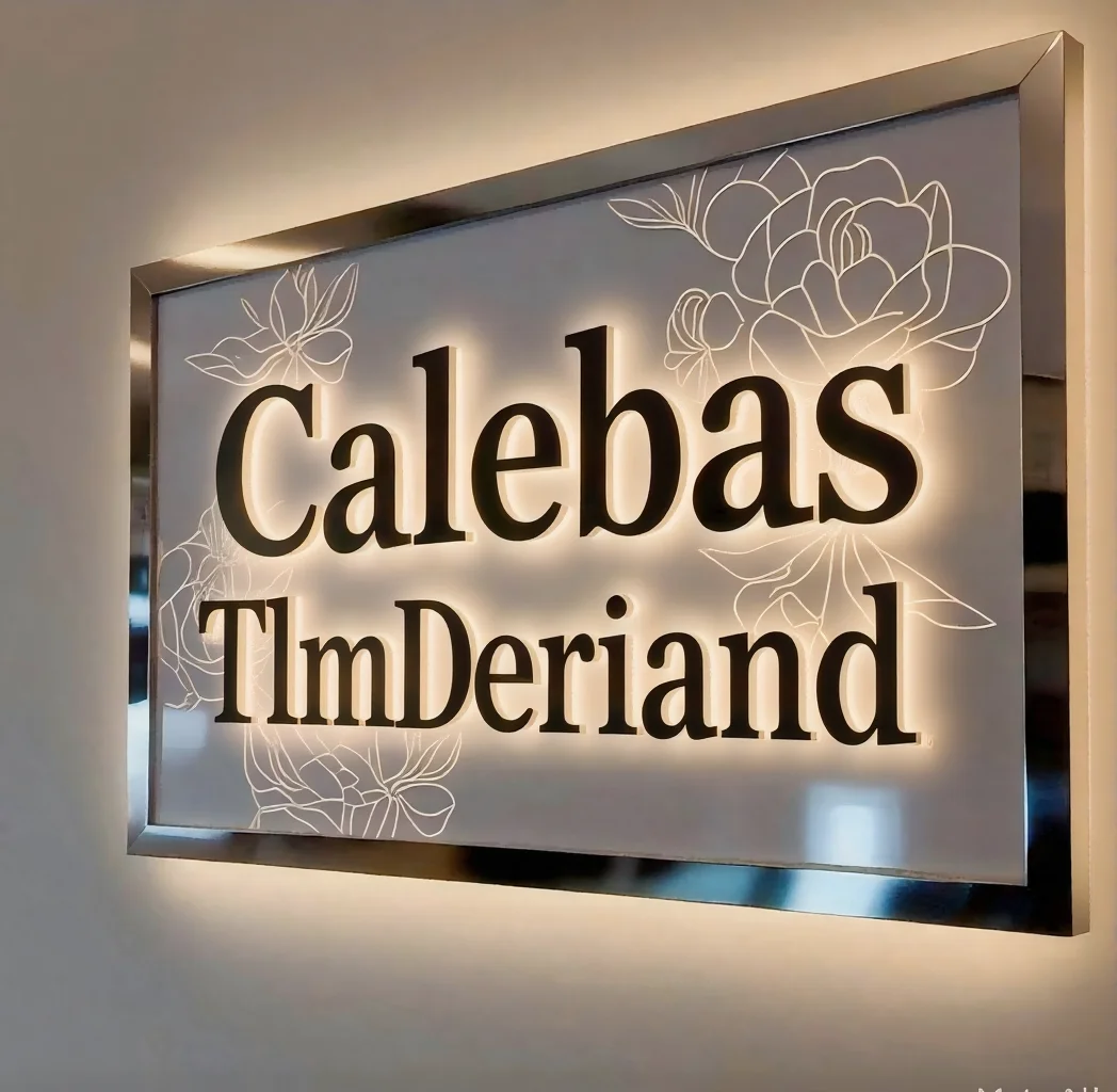 Custom LED Backlit Letters Sign 3D Metal Signage for Business Illuminated Light Up Advertising Storefront Outdoor Waterproof