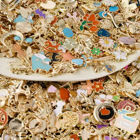 10/20/30 st metalllegering vingar hjärtnyckelberlocker för smyckestillverkning leveranser slumpmässig mix berlock gör-det-själv korshänge nyckelringsmaterial 10 best sales berlock gör-det-själv - №8