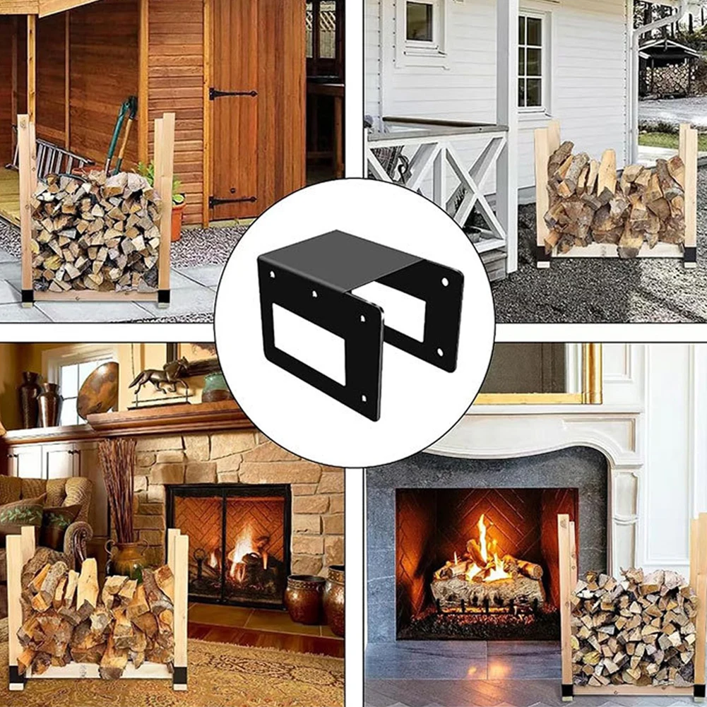 

Adjustable Firewood Rack Heavy Duty Log Storage Solution Bracket Kit Customizable Length And Width Easy Installation With Screws