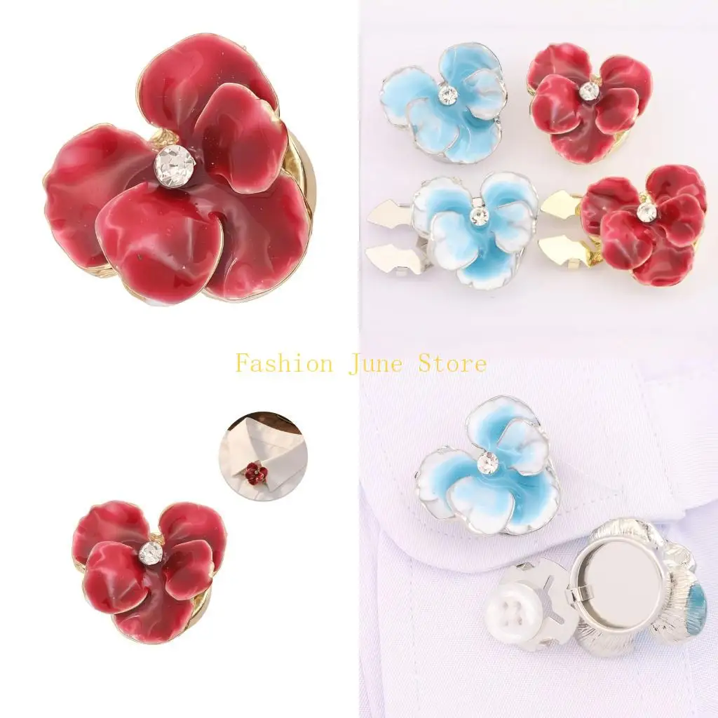 N5KA Unique Gradual Color Changing Cufflinks Jewelry Accessories For Business Meetings And Social Gatherings