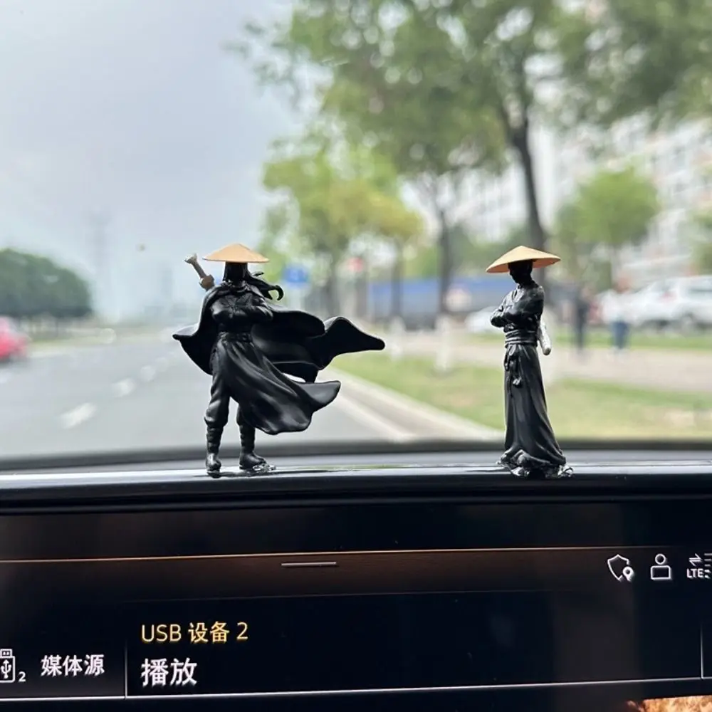 

Model Mini Chinese Swordsman Figure Waterproof Creative Garden Miniatures Exquisite Cute Statue Ornament Car