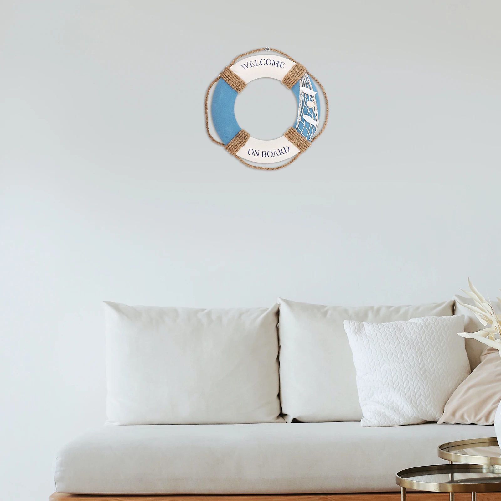 

Lifebuoy Decorations Outdoor Nautical Party Ring Coastal Wall The Mediterranean