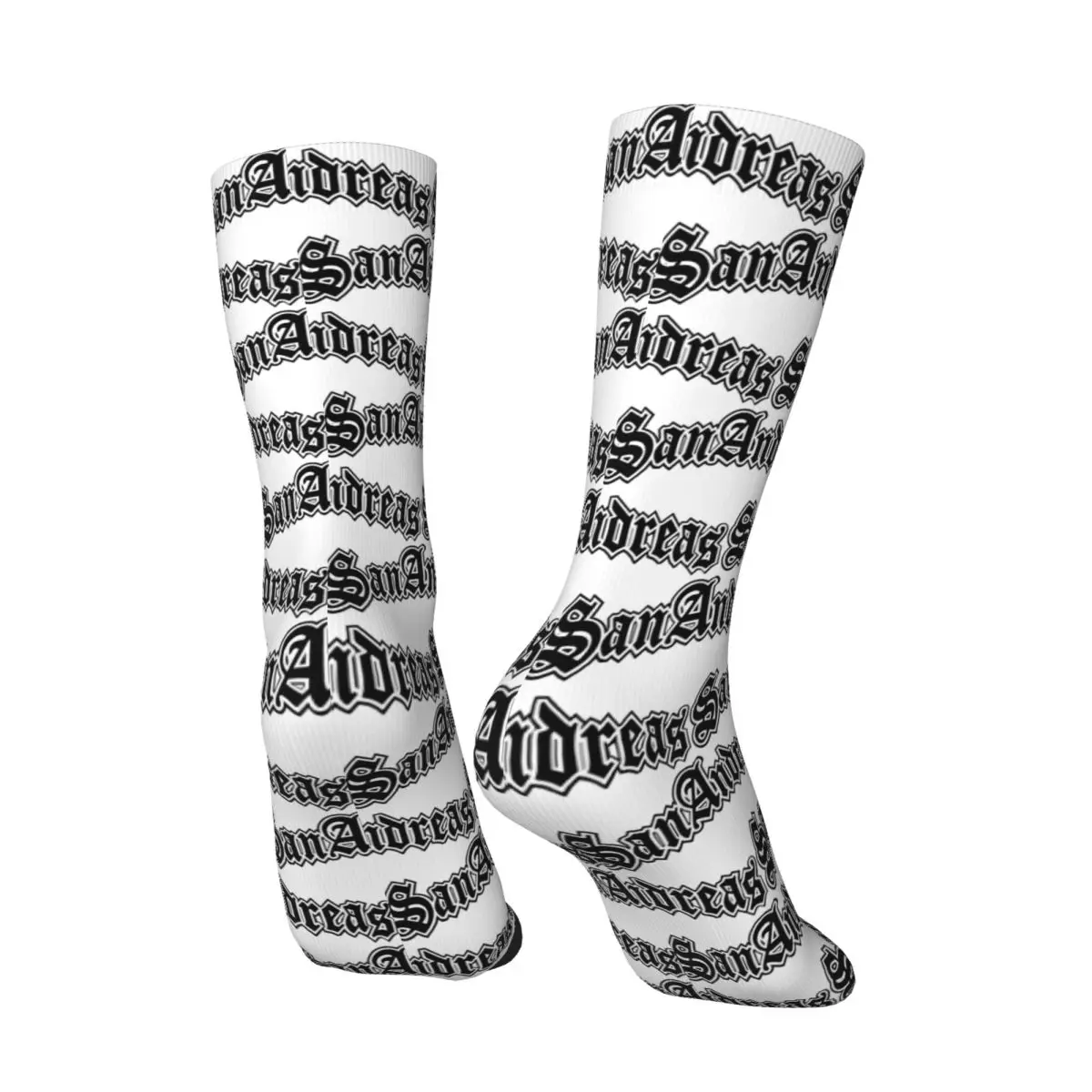 All Seasons Sherm Head GTA Sanandreas Logo Socks Harajuku Sport Middle Tube Socks Stockings for Men Women Valentine's Day Gifts