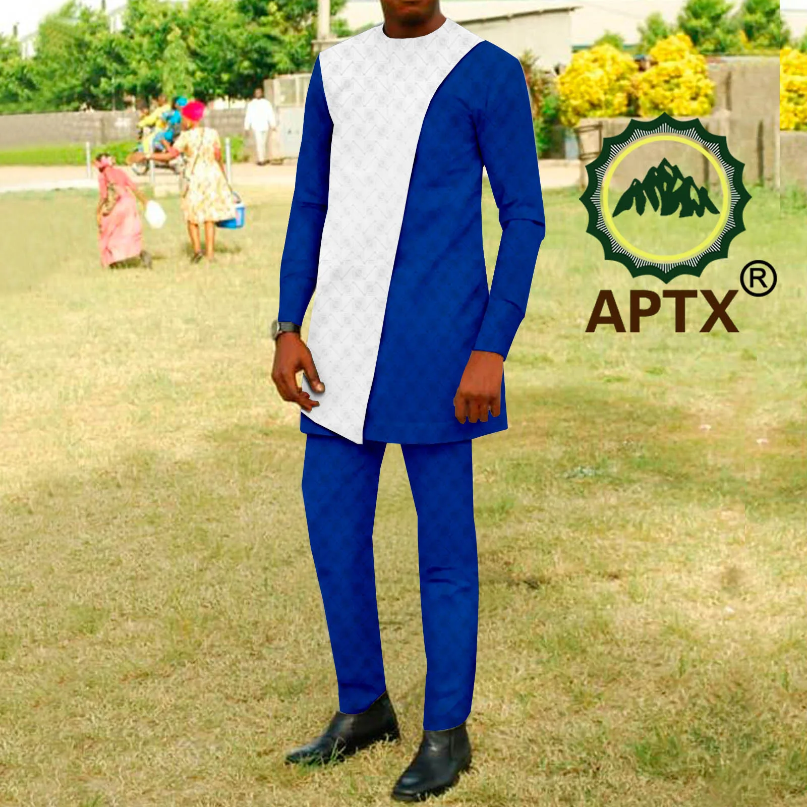 

Dashiki T-shirt Men's Spring and Autumn Round Neck Long Sleeve African Ethnic Men's Suit A2216058