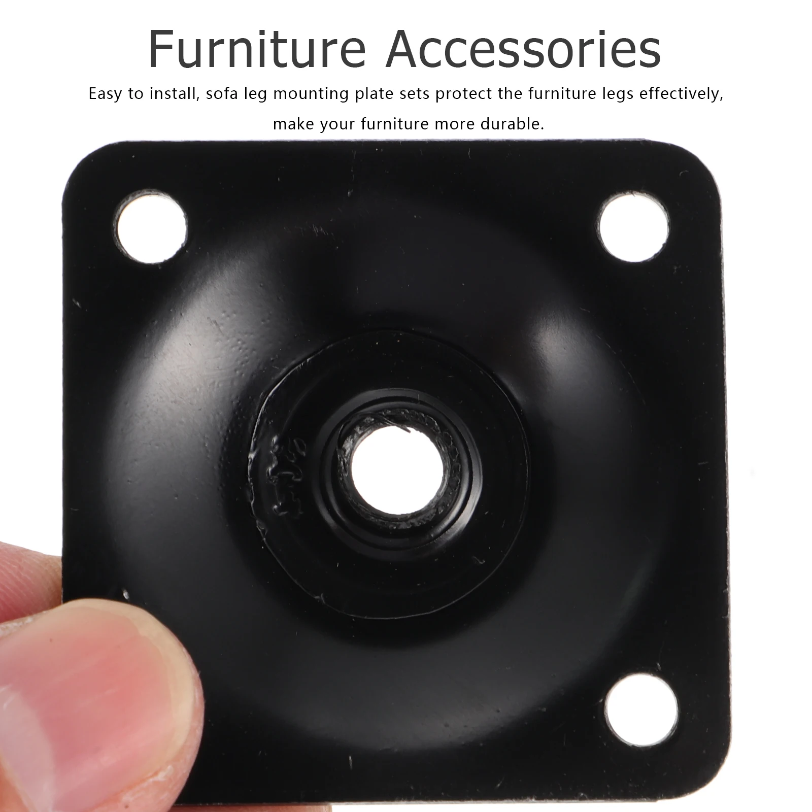 

1 set Sofa Leg Connector Furniture Mounting Plate Iron Replacement Repair Kit Flat Plates Wooden Attachments Accessories
