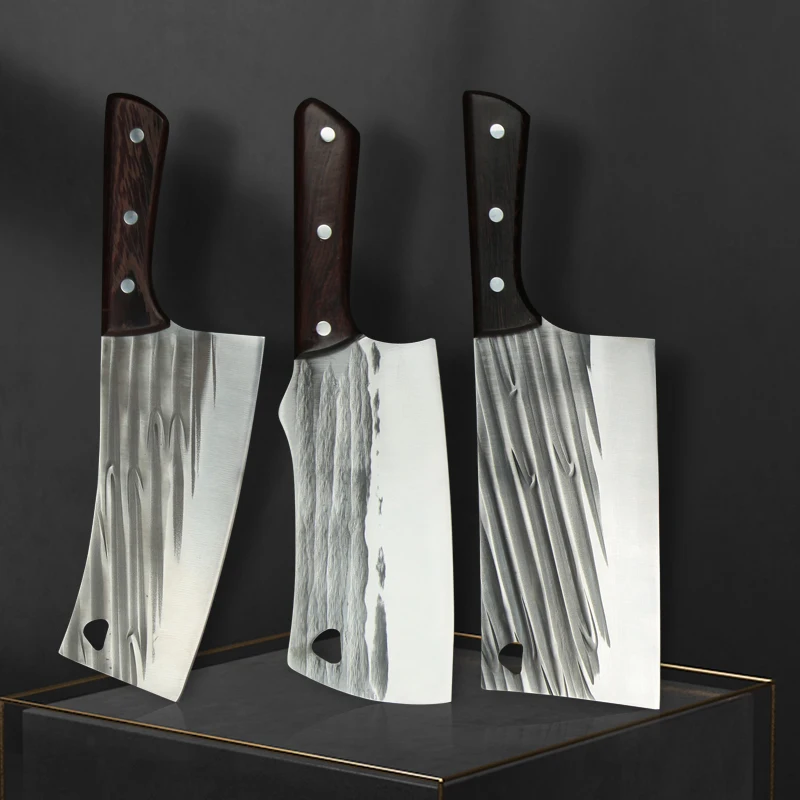 

Meat Cleaver Chef Butcher Knife Set Forged High-carbon Steel Chef Knives Vegetables Slicing Boning Knife Chopping Cooking Tools