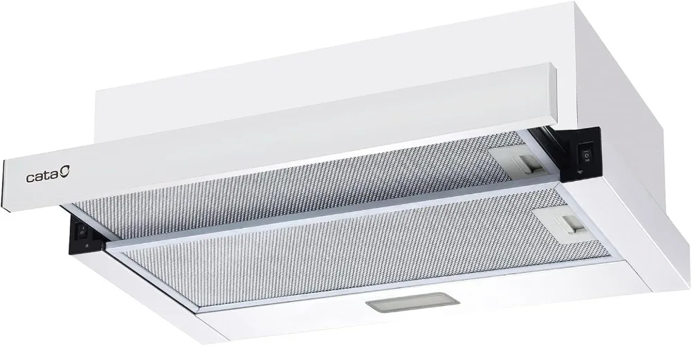 Campana Extractora Telescópica de Cocina TFB-5160 2 Niveles de Potencia Iluminación LED Motor Extra Silencioso Nivel Sonoro
