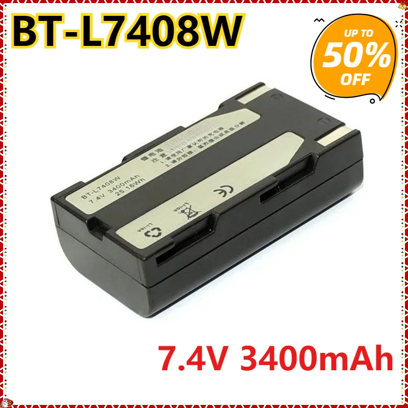 

7.4V 3400mAh BT-L7408W BTNF-L7408W Battery for South 9600 S82 Series GPS S82 S86 S82T S86T GNSS Total Station Battery