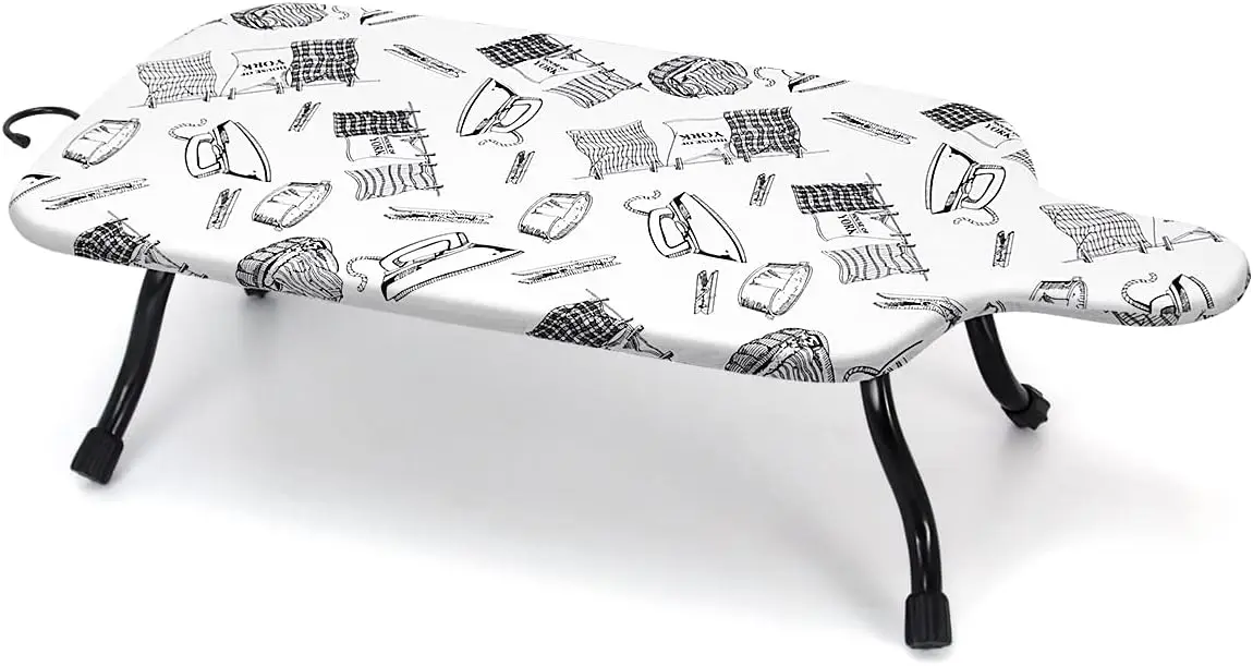 

Гладильная доска 15'x30' с увеличенной шириной, антикоррозийным крючком для подвешивания и съемной моющейся хлопковой подкладкой