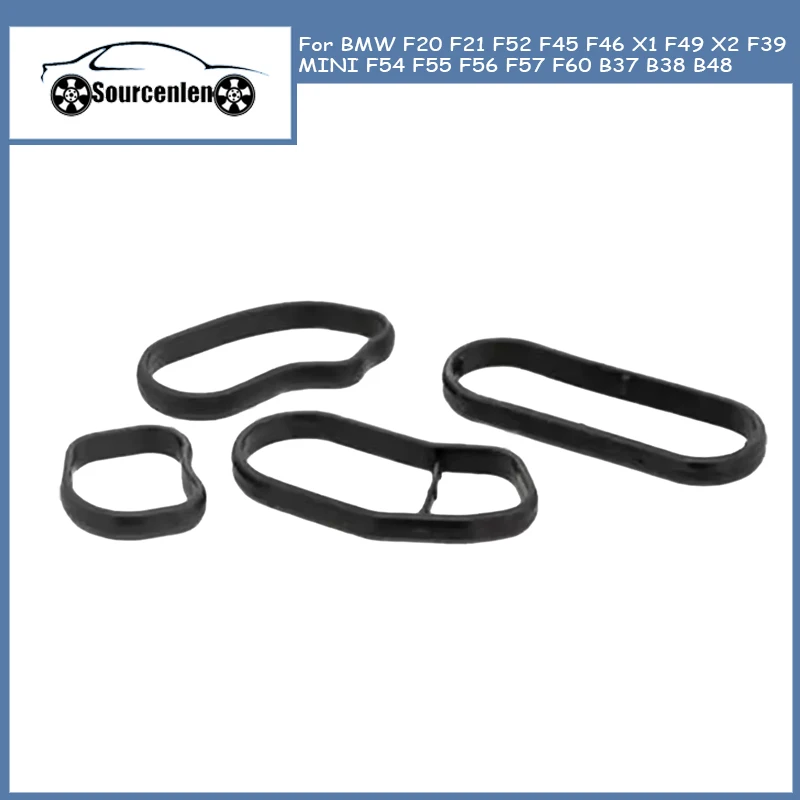 Engine Oil Cooler Gasket For BMW F20 F21 F52 F45 F46 X1 F49 X2 F39 MINI F54 F55 F56 F57 F60 B37 B38 B48 11428591461