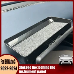For BYD Atto 3 Yuan Plus 2022 2023 2024 Rear storage box for navigation screen and instrument screen storage box