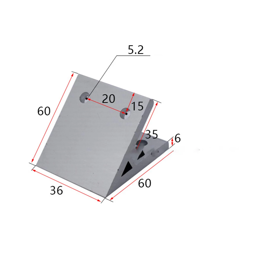 Aluminum Extrusion DIY Projects Corner Angle Bracket Angle Bracket Connector Aluminum Alloy Hexagon Socket Bolts