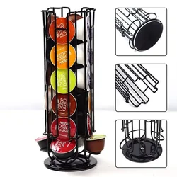 2022 New Capsules Holder Dolce Gusto Stainless Silver Black White  Holder 24Pcs Capsules Coffee Capsules Dispenser Rack Holder