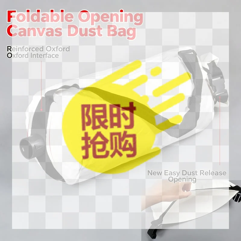 【BA】Drywall Sander Dust Collection Bag Long-Lasting Drywall Sander Dust Bag Foldable Tear-Resistant For Contractors, Woodworkin