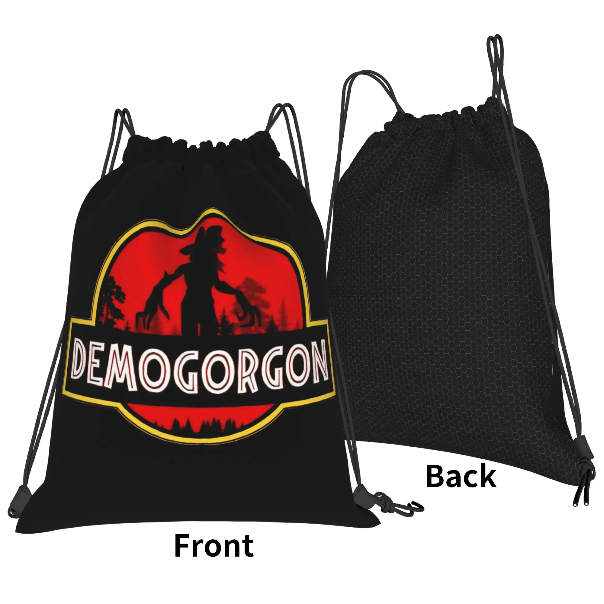 Drawstring Bag The Demogorgon Backpack American TV Series Large Capacity Large Capacity Camping Sackpack String Bags For Men