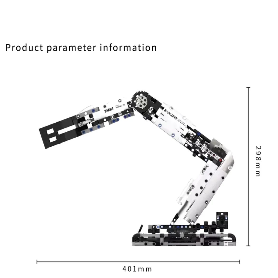 AUF LAGER MOC Kreativität Programmierung der Roboterarm Bausteine Ziegel Montage Modell Spielzeug für Kinder Geburtstag Geschenk Set