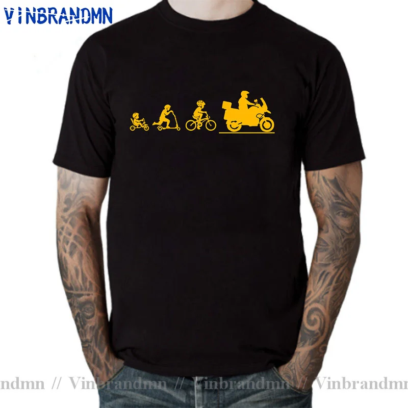 Funny T Shirt GS 1200R R1200GS Motorrad Adventure Enduro Motorcycle Bike Evolution Men's Lastest Simple Style Design Men T-Shirt