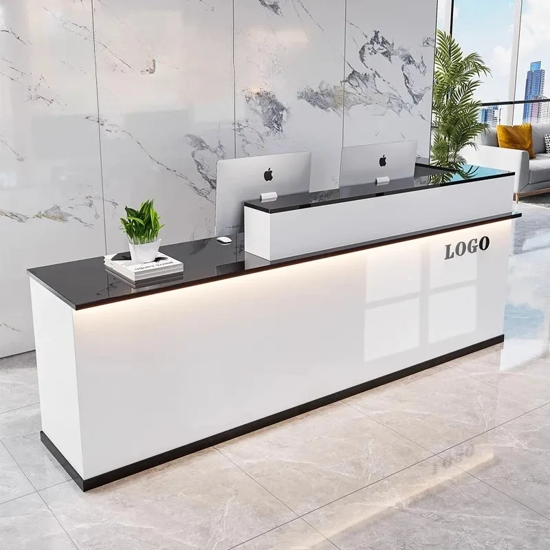 مصمم مكتب الاستقبال الجمالي، ديكورات حديثة، مكتب لهجة، مكاتب استقبال بسيطة، أثاث صالة المكتب الفاخر