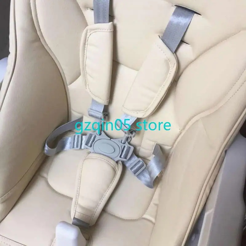 H055 أحزمة أمان للكراسي العالية للأطفال مكونة من 5 نقاط قابلة للتعديل من النايلون لعربات الأطفال