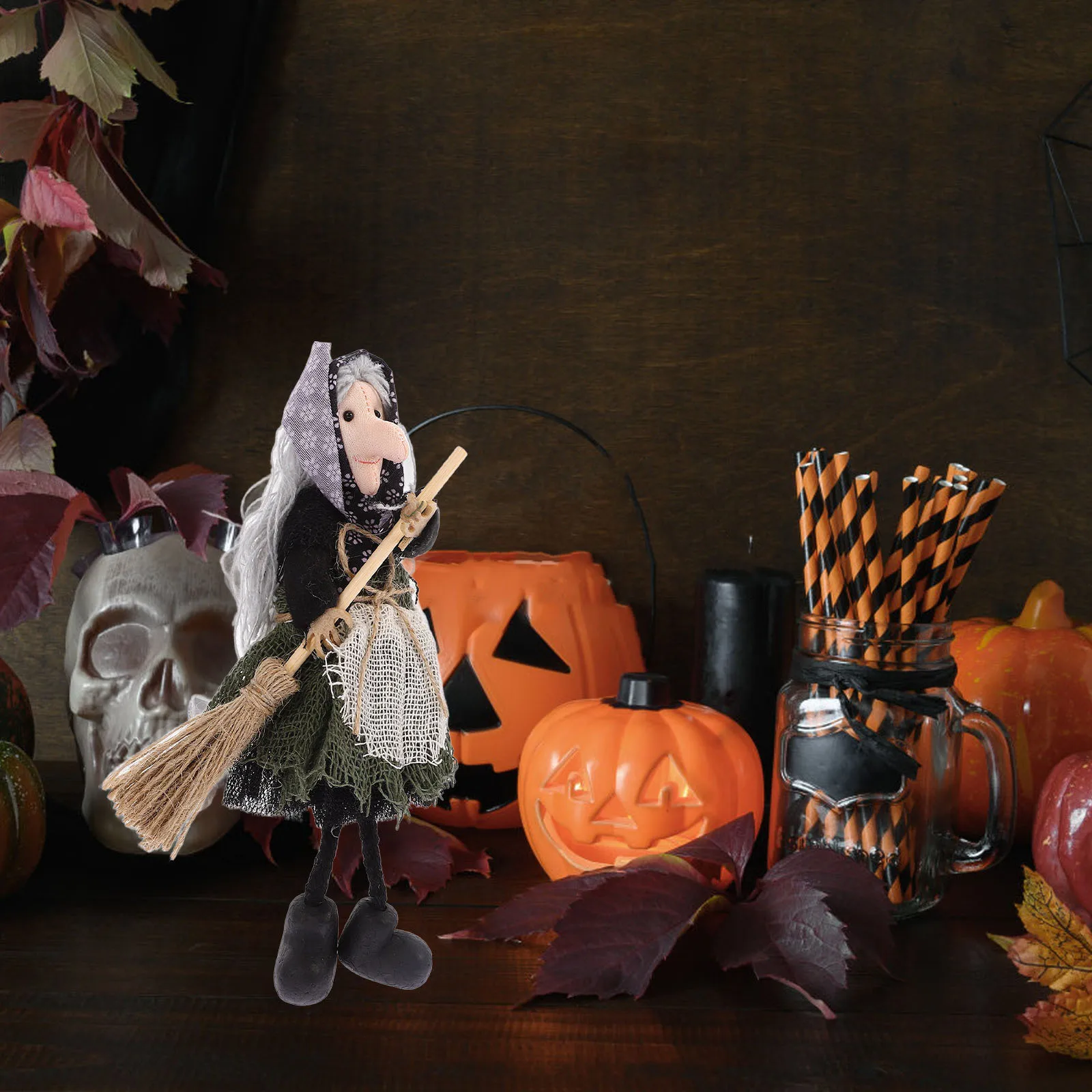 

Hanging Witch Halloween Decoration Lovely Hanging Ornament for Bedroom Living Room Office Festival Party Supplies