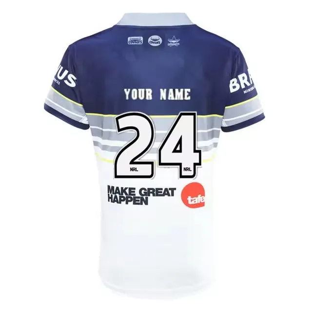 2025 North Queensland Cowboys Home / Away Rugby Jersey - Mens Size:S-5XL（Print Name Number）Top Quality