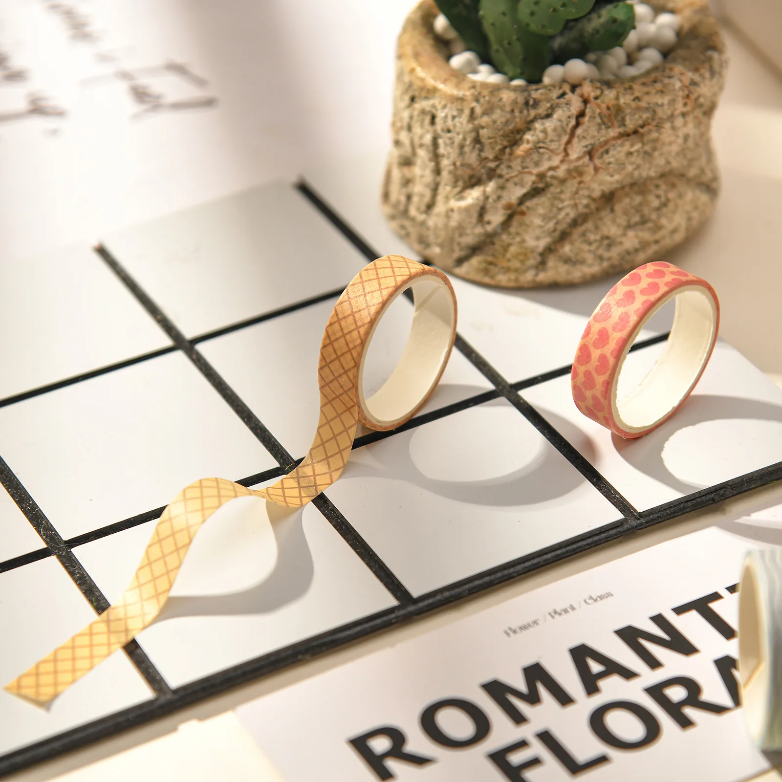 

Decorative Washi Tape Set Jiansu Series Retro Pastoral Style Paper Tape for DIY Decals Journaling Scrapbooking Wholesale