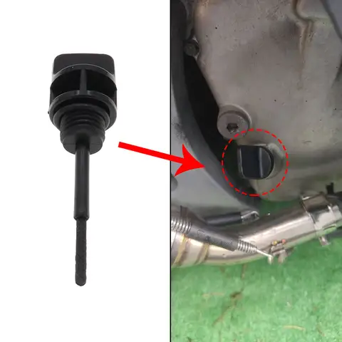 오토바이 엔진 오일 딥스틱 1개 (O 링 포함) 연료 레벨 짧은 딥스틱 탱크 레벨 게이지 딥스틱 (GY6 50CC 125CC 150CC 용)