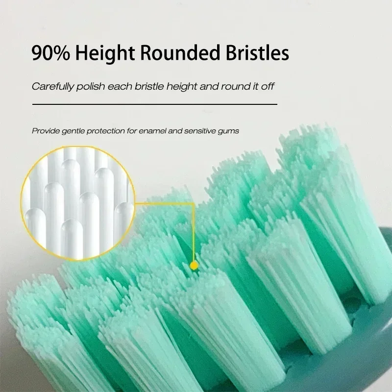 Oclean X PRO/Z1/F1/One/Air 2/SE 용 교체 브러시 헤드, 소프트 듀퐁 전동 칫솔 진공 밀봉 포장, 4 개