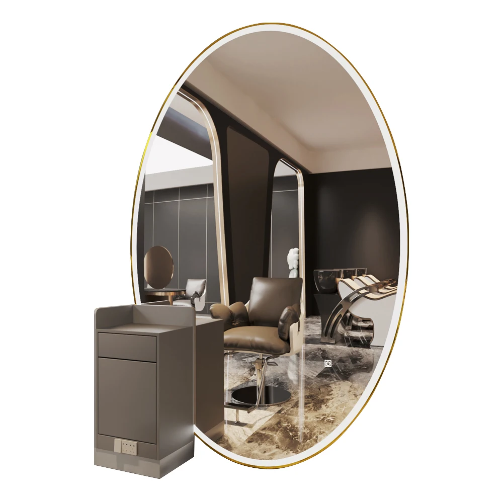 Wholesale Beauty Salon Furniture Full Length Mirror Led Hair Salon Station Mirror Makeup Led Mirror