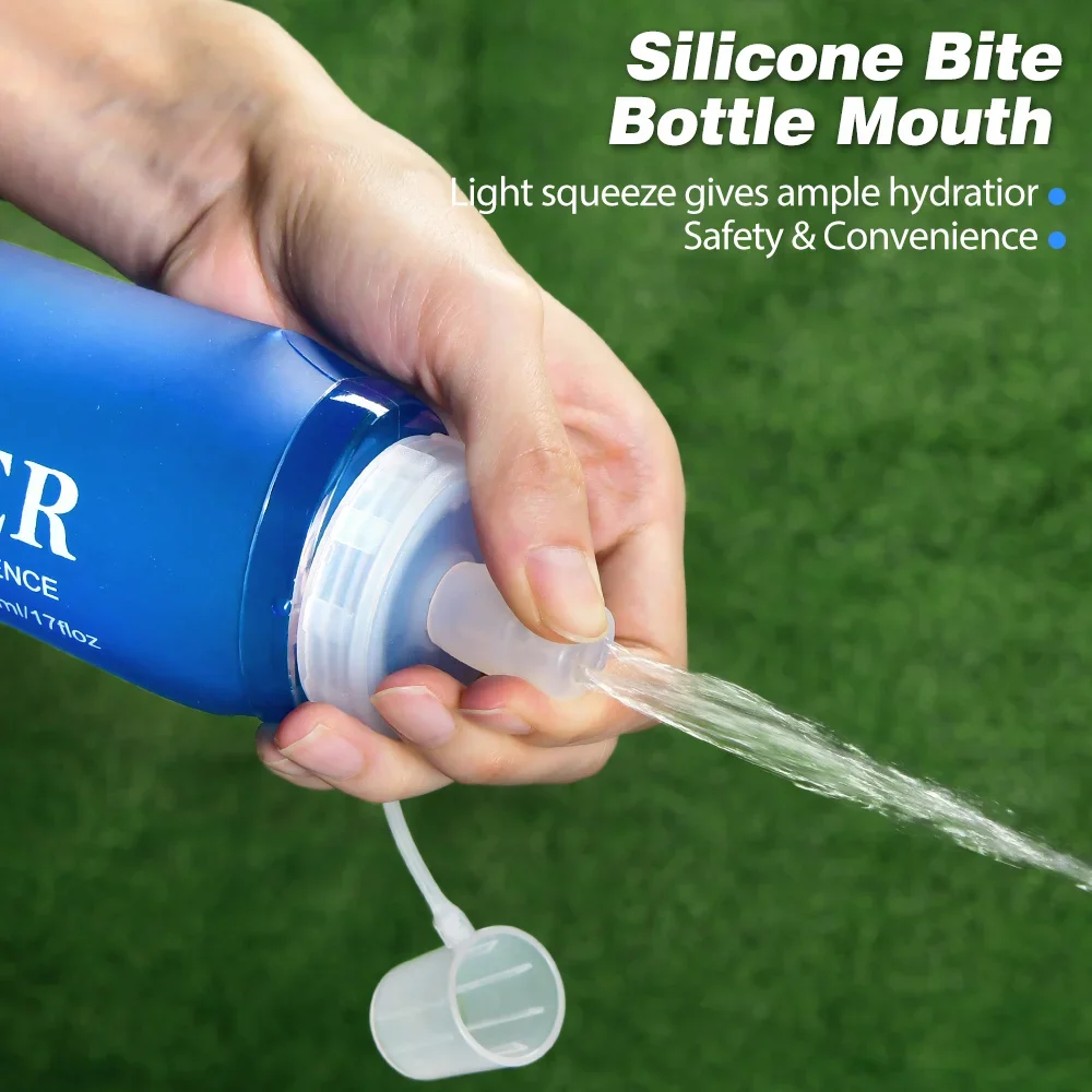 NEWBOLER 300/500ML Water Bottle TPU Folding Soft Bottle Outdoor Sport Water Bag Collapsible Water Bottle Running Camping view 5