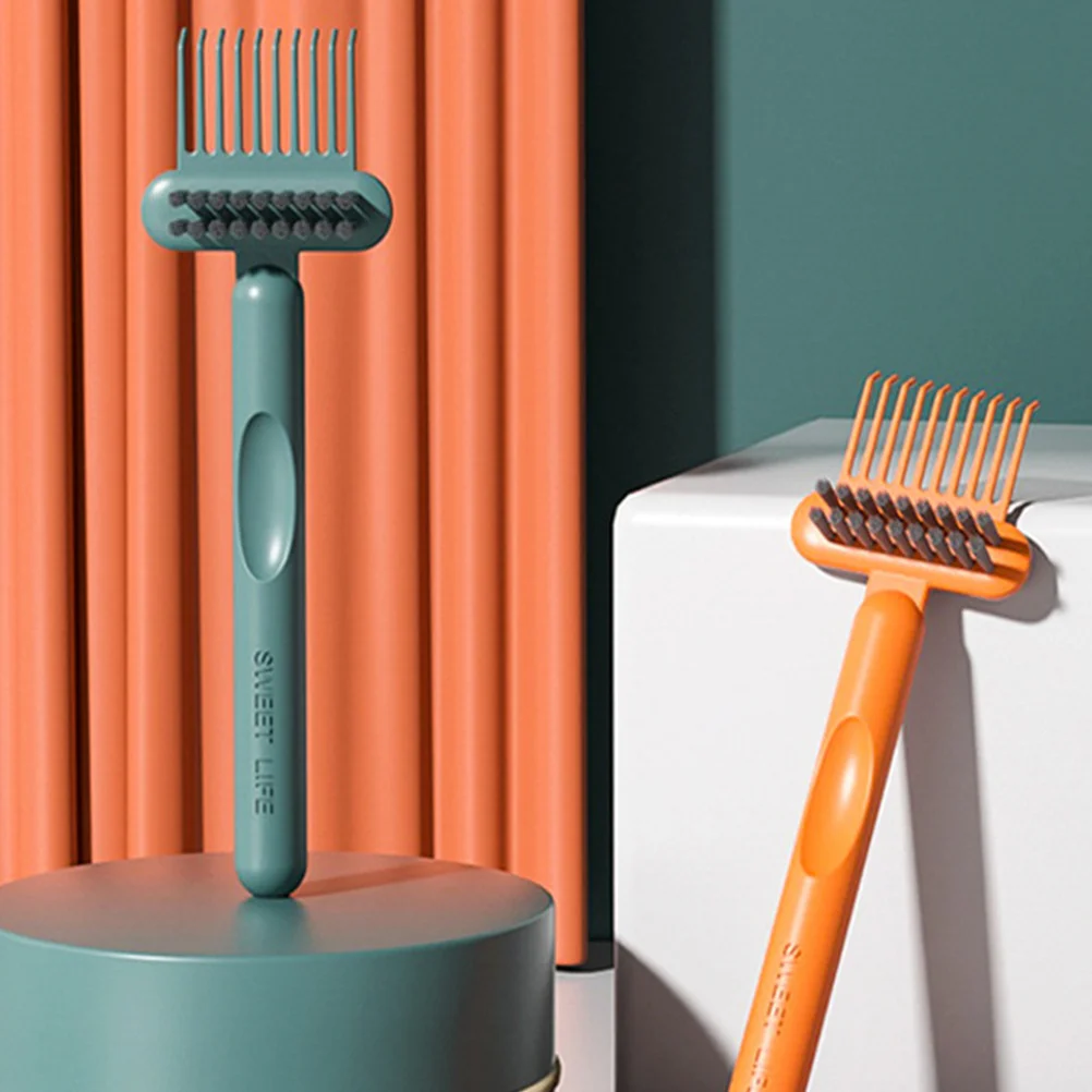 قطعتان من منظف فرشاة الشعر، مشط تنظيف المخالب، يزيل الشعر الزائد بدقة، سهل الاستخدام لأداة تنظيف المشط الروتيني للمكياج #4