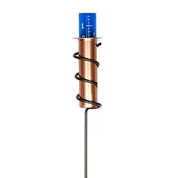 Copper Rain Guage Large Capacity Spiral Rain Gauge Rain Falling Measuring Instrument for Garden Lawn
