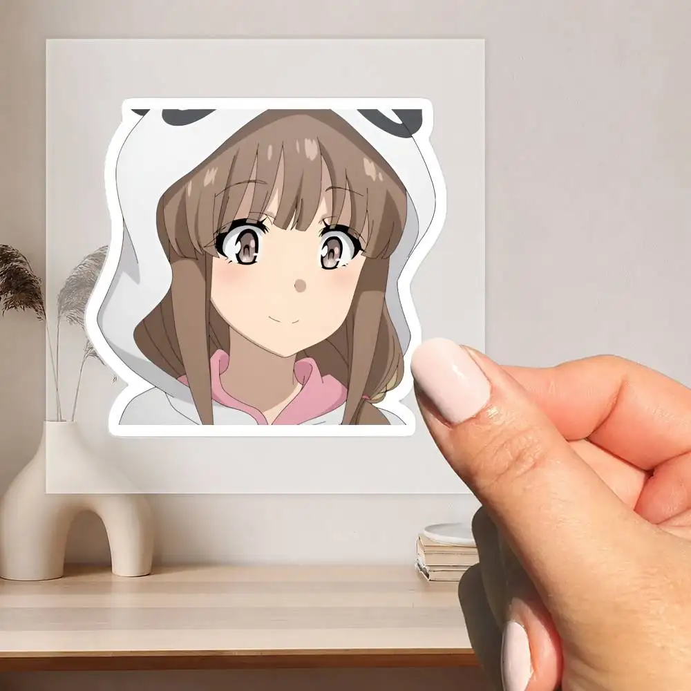 A-zusagawa Kaede Waterproof Stickers For Decorating Car Windows Motorcycles And Computers.