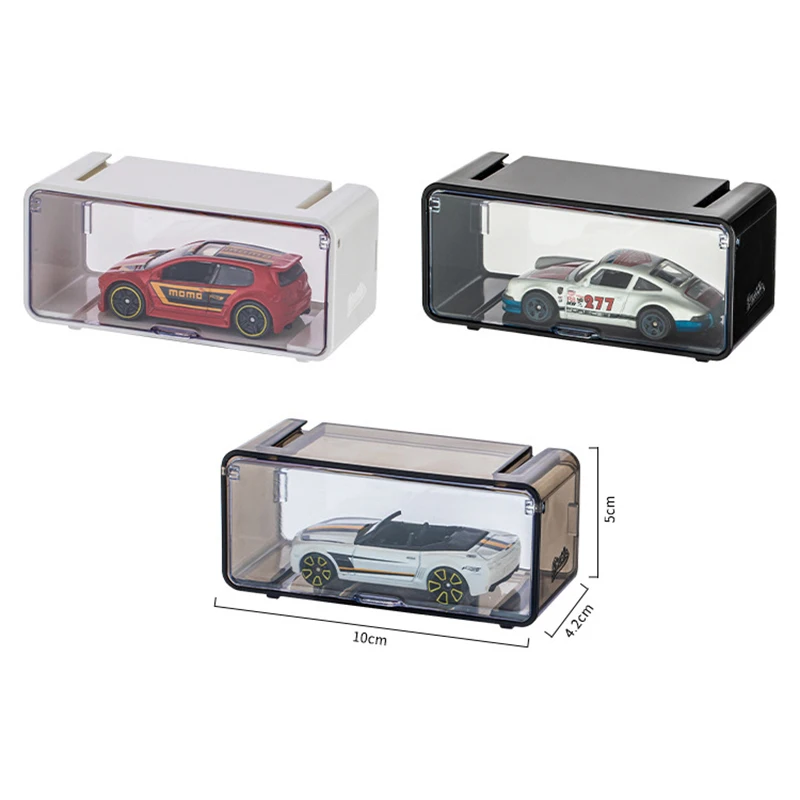 Car Toys  Transparent Dustproof Carro Model Collection Display Combinable Shell Acrylic Storage Box For Boys Gift