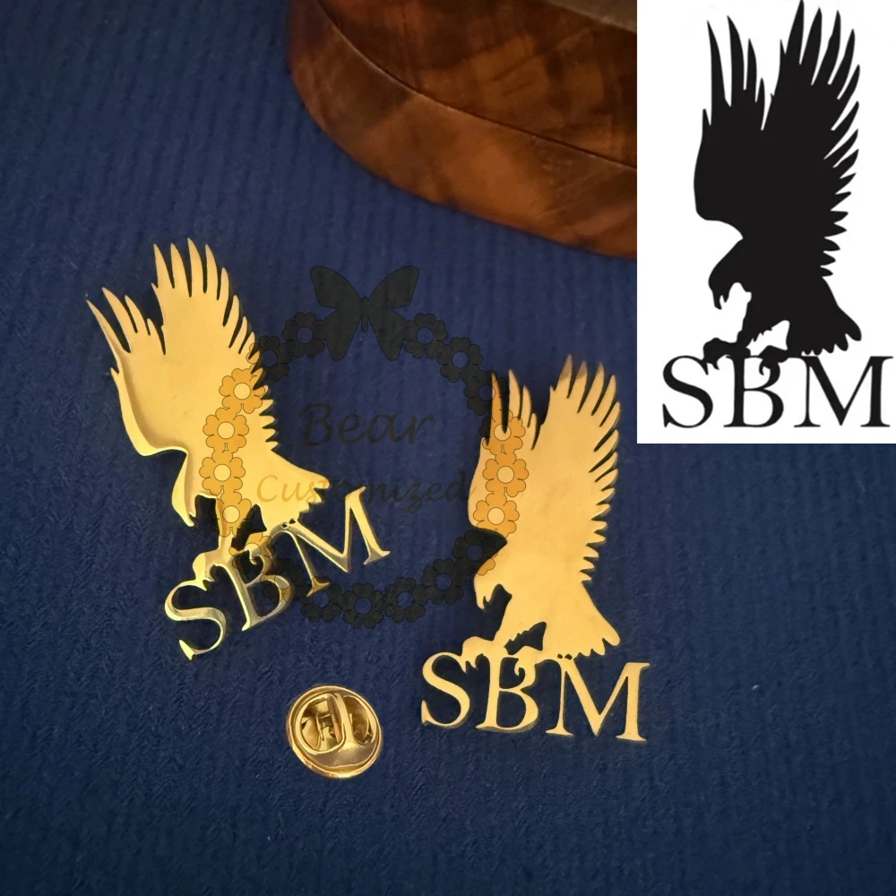 Custom Stainless Steel Team Brooch - Personalized Company Lapel Pin (Bulk & Single Order Supported)Band Group Pin”