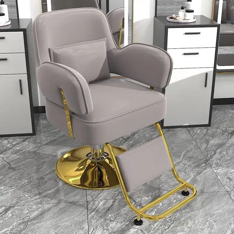 

Aesthetic Legant Barber Chair Space Saving Vintage Storage Modern Chairs Professional Mdoern Stuhl Friseur Salon Furniture