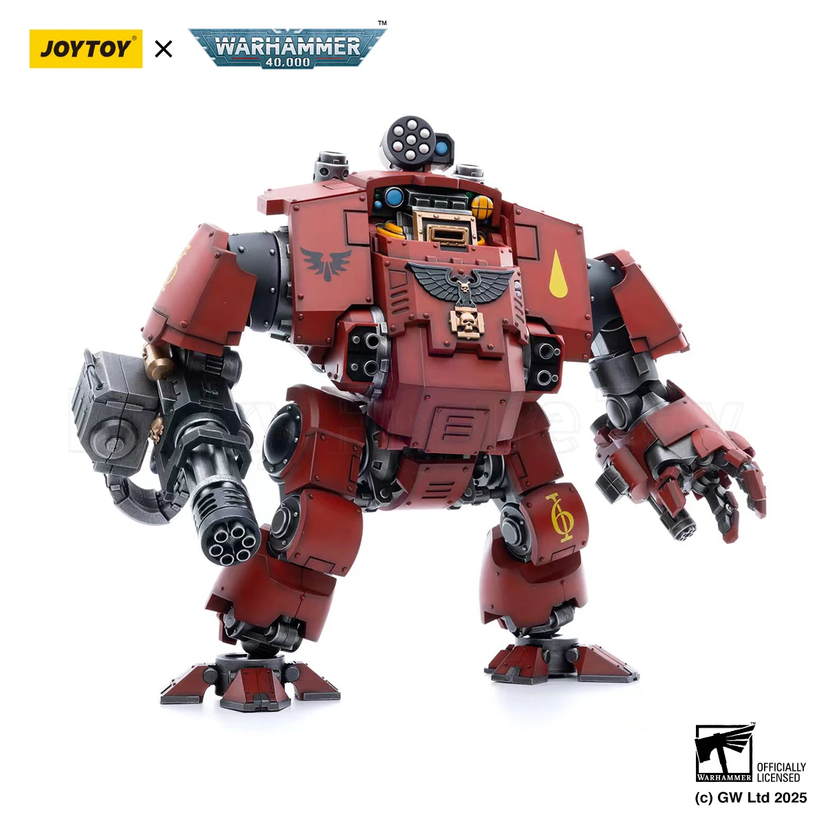 【在庫あり】JOYTOY 1/18 アクションフィギュア ウォーハンマー40K ブラッドエンジェルズ レッドエンデューティング ドレッドノート コレクタブルモデル おもちゃ