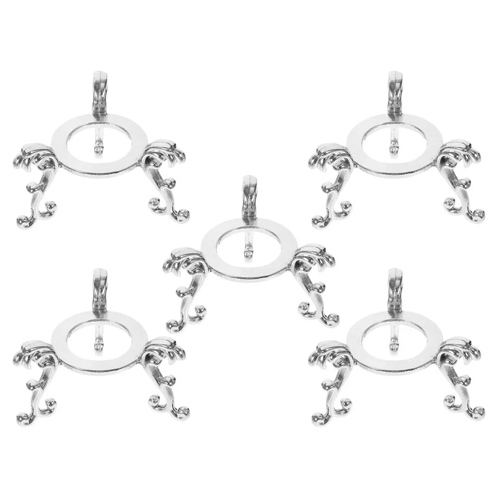 

5Pcs Crystal Ball Display Base Metal Alloy Sphere Holder for Home Office Decoration Stable Sturdy Design Crystal Balls Frame