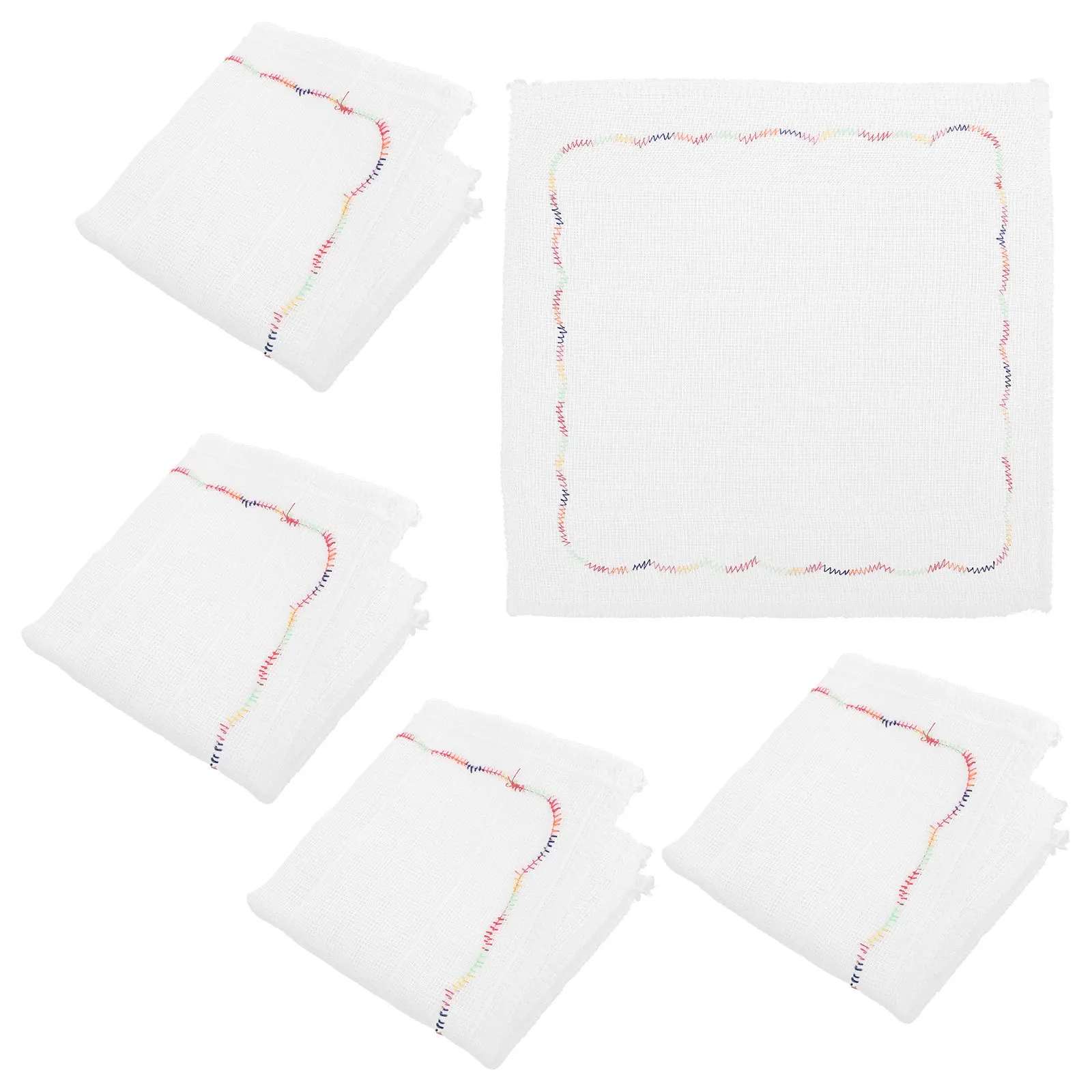 5 قطعة منشفة غسل الصحون المطبخ غسل القماش قابلة لإعادة الاستخدام لينة تنظيف المناشف لتنظيف الشحوم طبق القماش المطبخ مسح الخرق #5