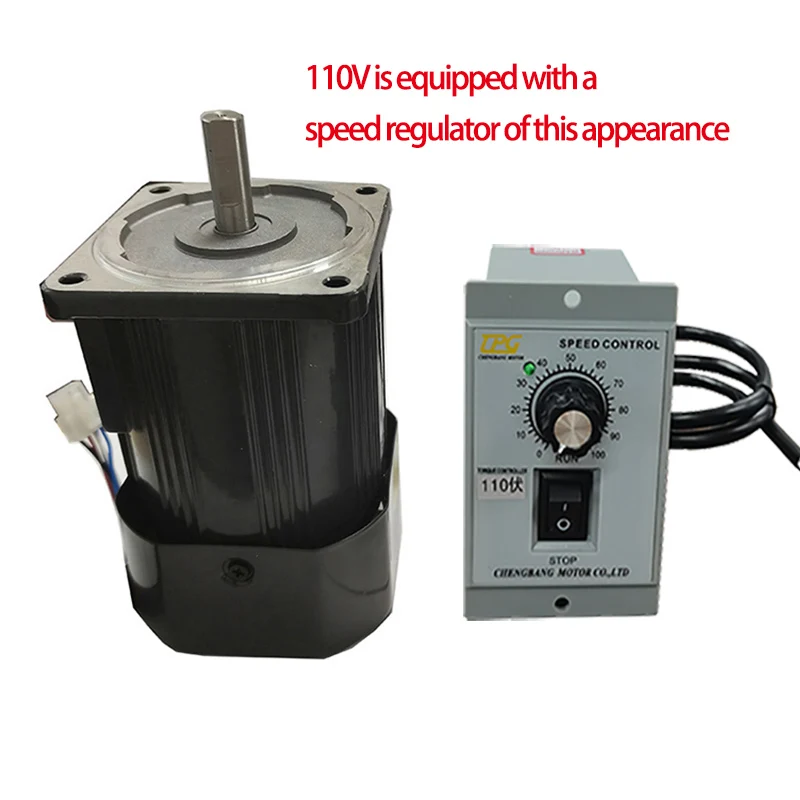 5IK90RA  90W 110V 220V AC Optical Shaft Motor With Regulator High Speed High Torque Asynchronous Motor Shaft Diameter 11mm 12mm