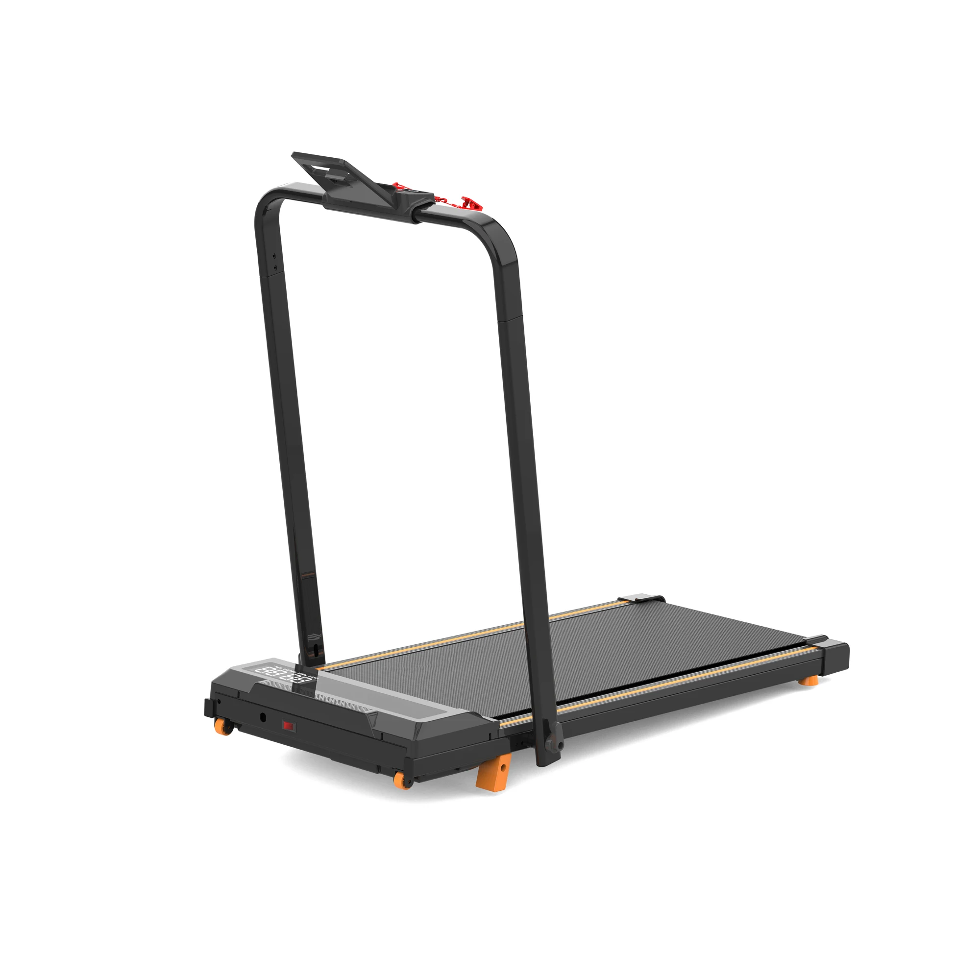 izle pink Incline Under Desk Treadmill Compact Wing Pad Small Space Por Treadmill Running hine