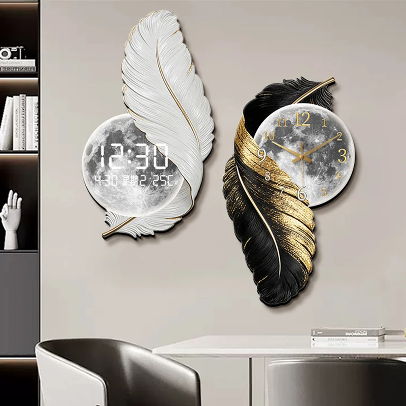 Living Room Minimalist Clock Wall Design Creative Wall Watch Fashion Simple Wall Watch Interior Art Mural Wanduhr Home Decor