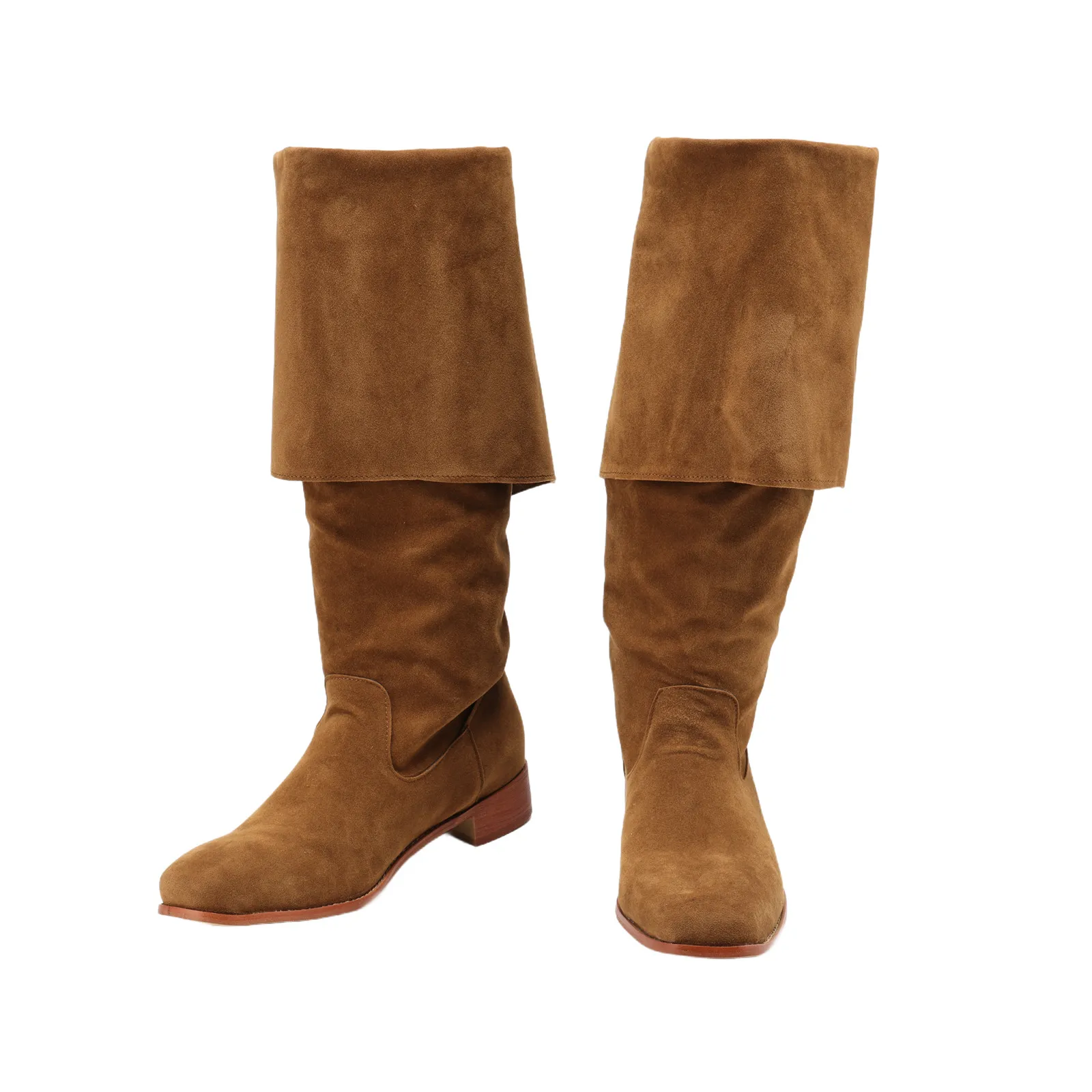 Botas de Cosplay medievales renacentistas para hombre, Botas Largas, zapatos vikingos de pirata, zapatos de Anime de fiesta de Carnaval de lujo de cuero Pu ﻿