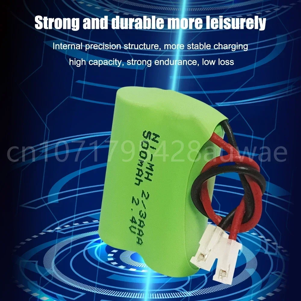 携帯電話用充電式nimhバッテリー,2.4v,2,3aaa,500mah