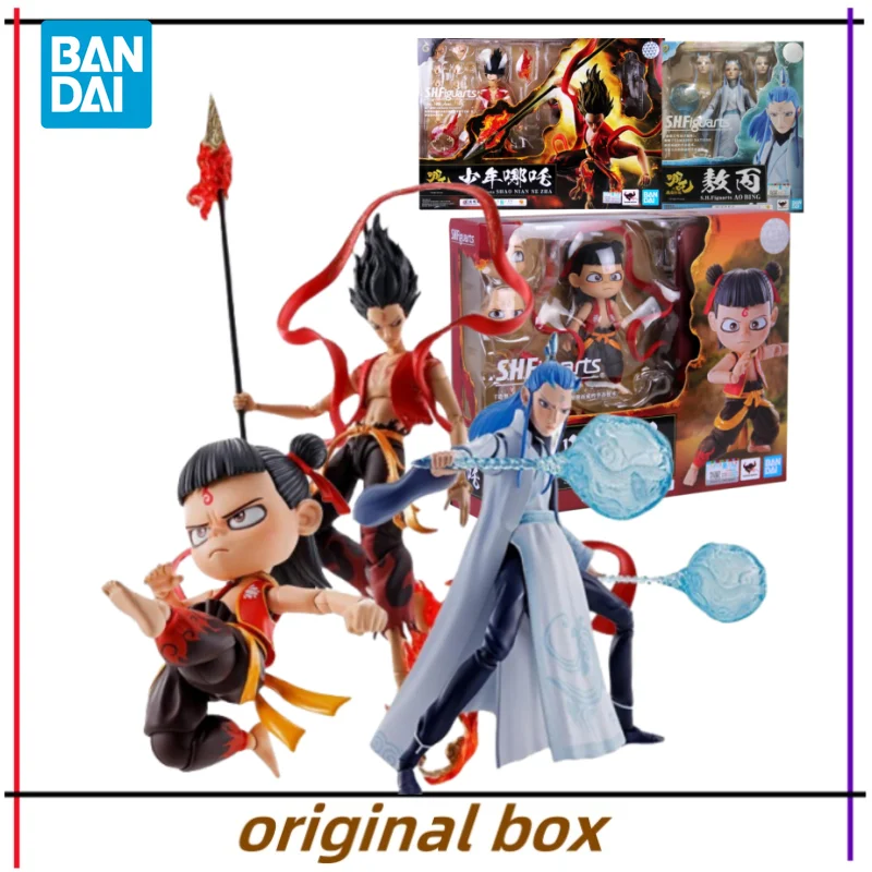 

Bandai Figure Model Nezha Birth of The Demon Child Aobing SHF Anime Figures Toys Collectible Gift for Kids Genuine New Unopened