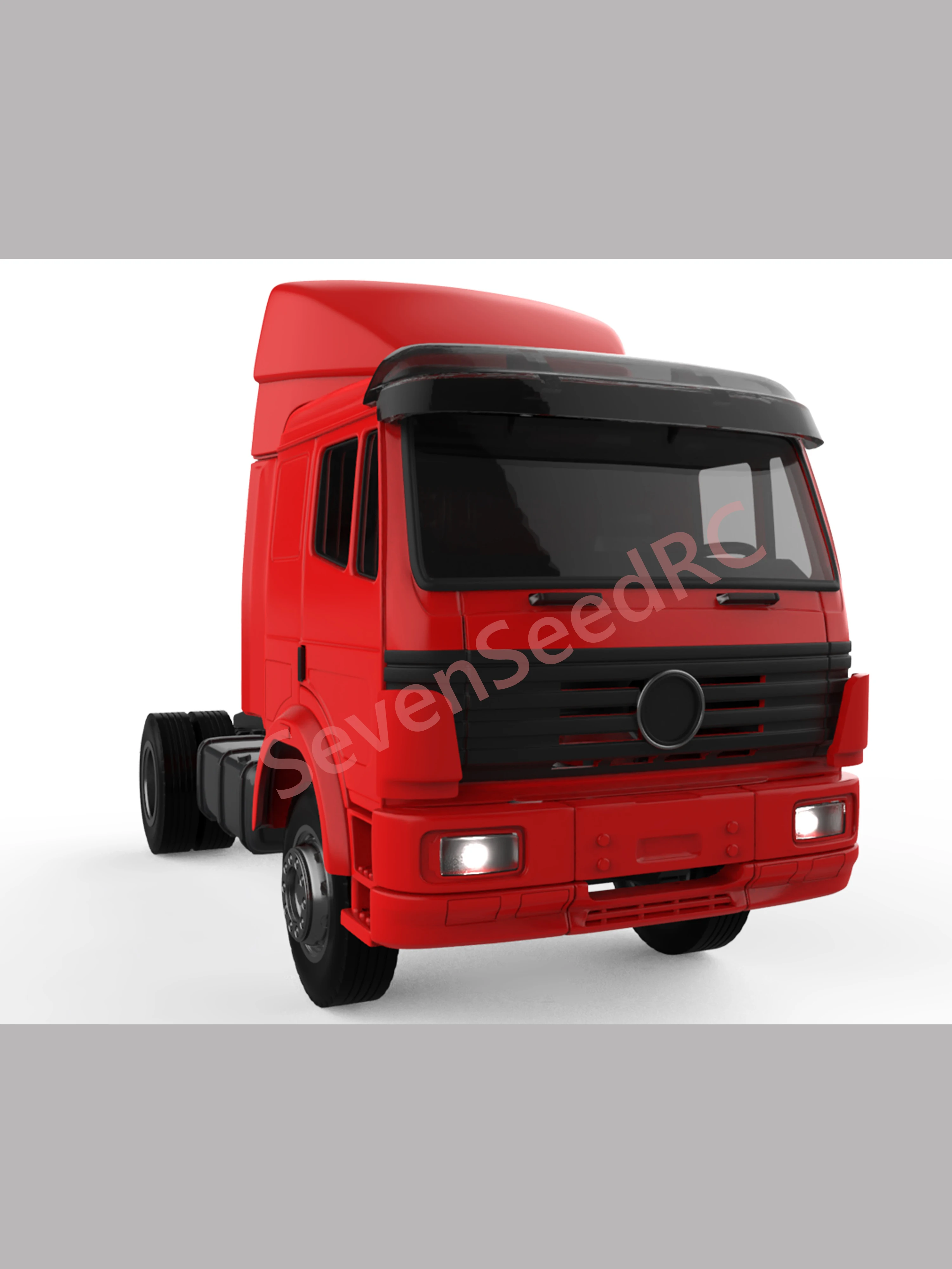 Camión impreso en 3d, techo bajo, serie SK Mrcds Eurocab 1/14, modelo de punto estático JDM Tamiya Lesu Lxy Scaleclub SCX10 Trx Crossrc