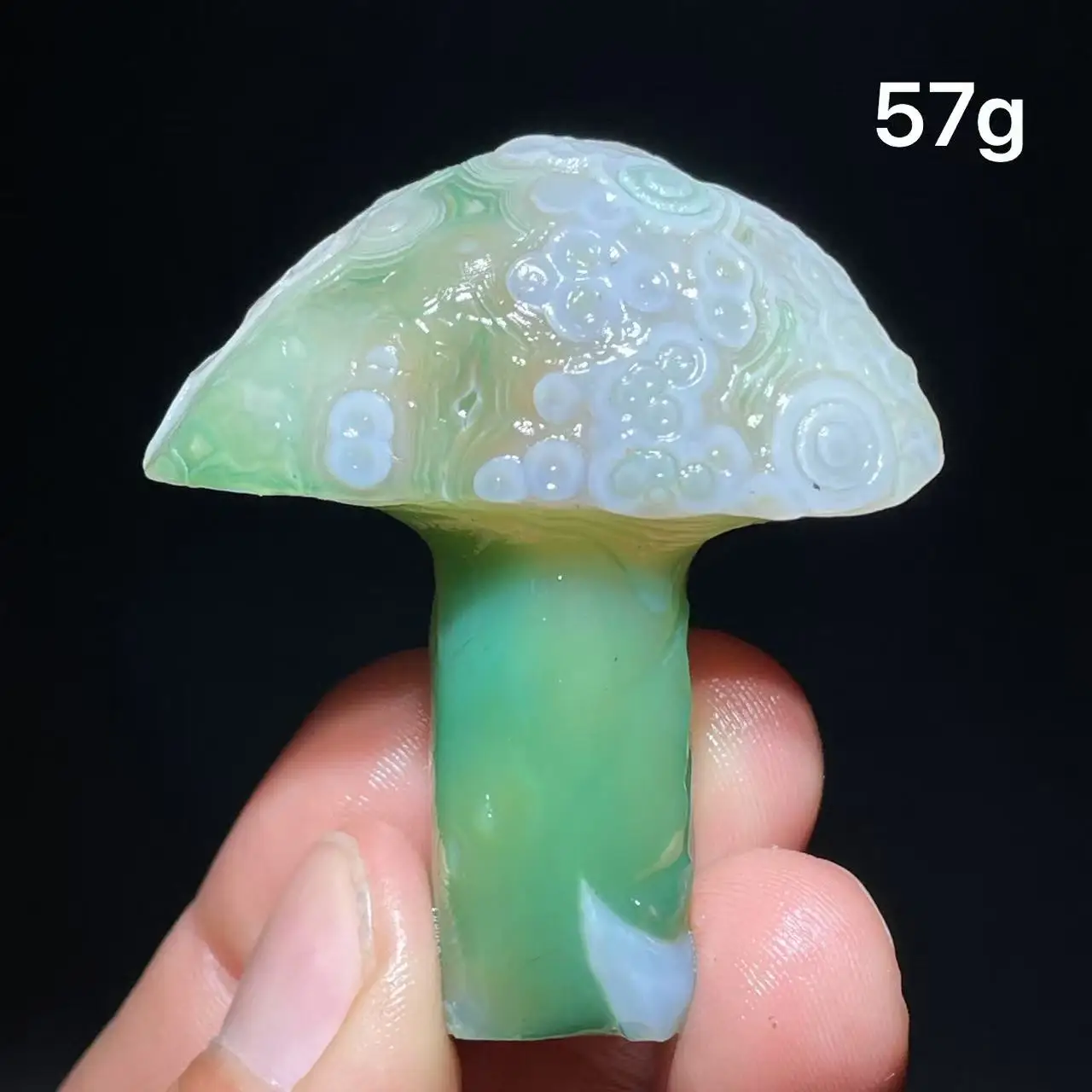 Natural  Agate mushroom Alxa Gobi Eye Mineral Specimen Energy Crystal Chakra Reiki Healing Stone Garden Decor
