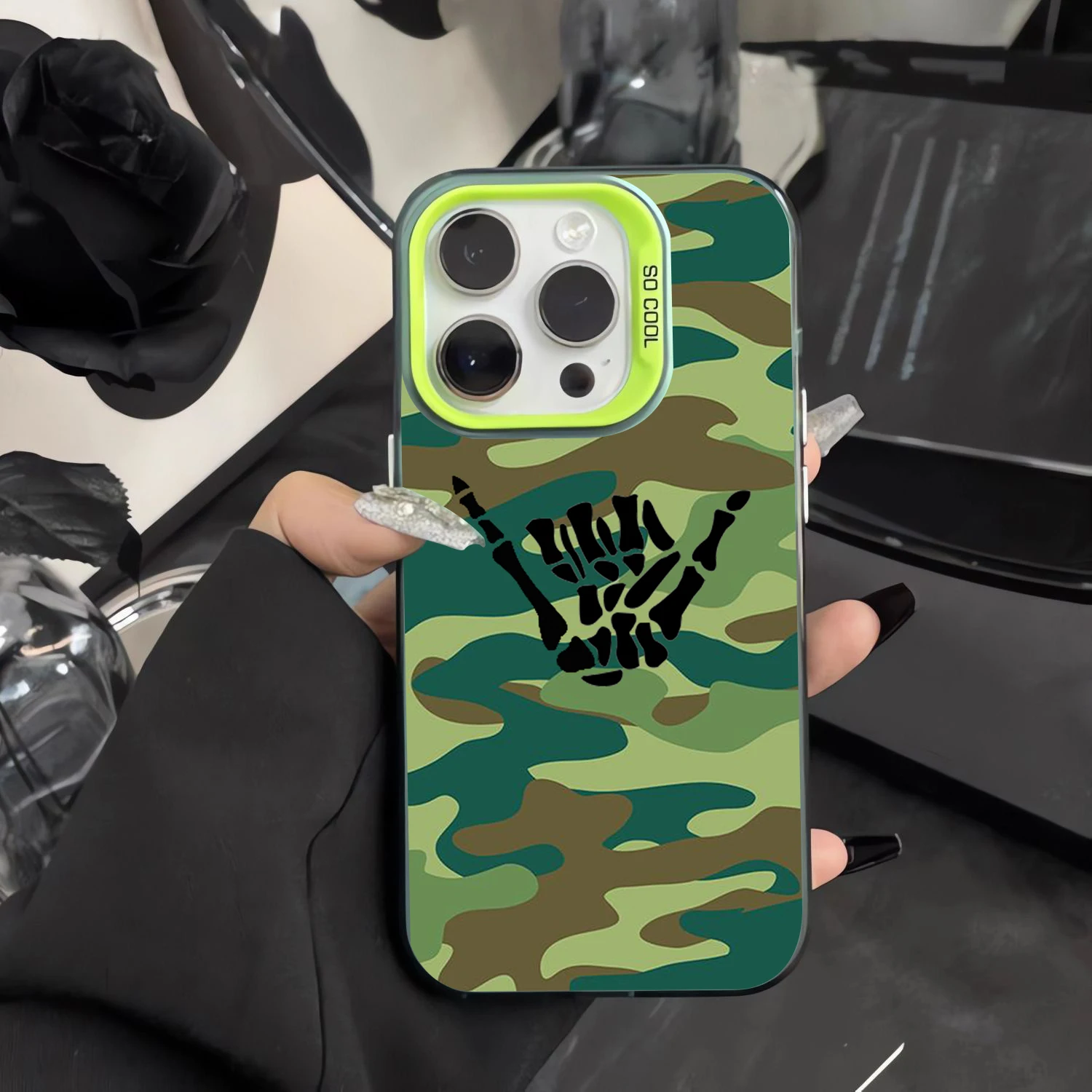 Parches tácticos IR funda de teléfono reflectante infrarroja para Oppo Realme 15 14 13 12 11 10 9i 8 8i C75 C65 C63 C55 C53 C35 Plus 4G 5G